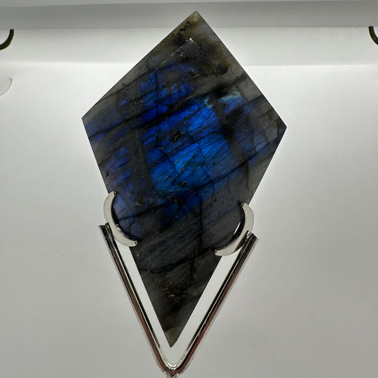 Labradorite Rhombus with Stand