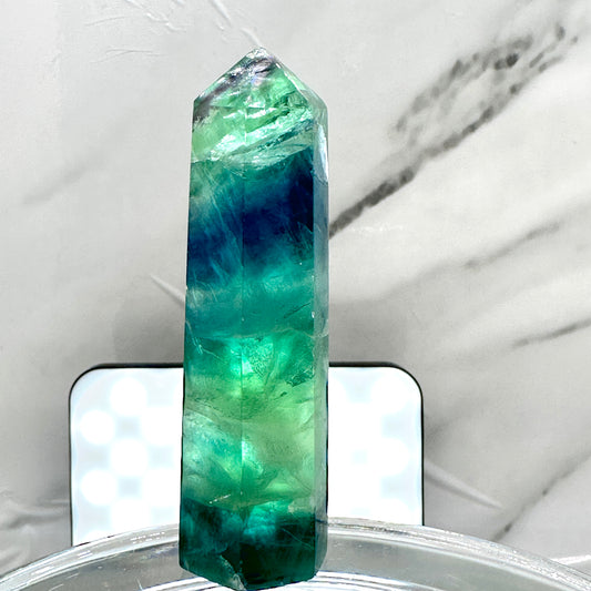 Blue Fluorite Crystal Points - Katie's Mystic Crystals