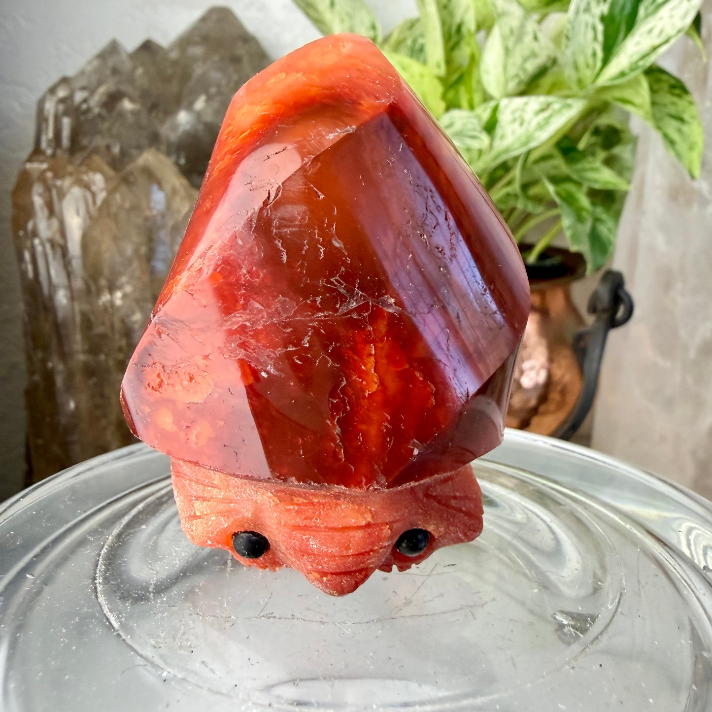 Intuitive Pick Carnelian Elephant Flame