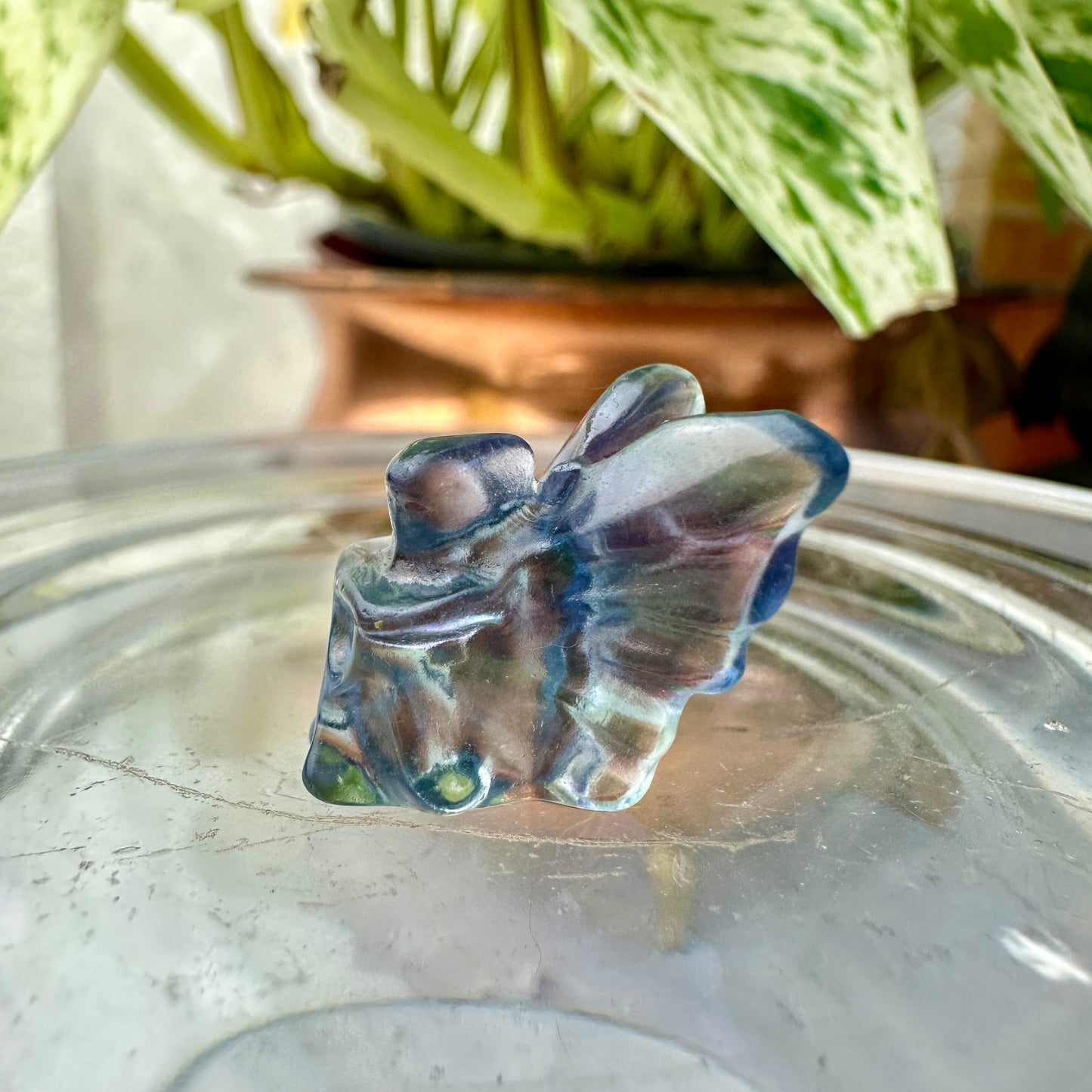 Mini Fluorite Crystal Figurines - Micro Mini Figurines - Natural Crystal Home Decor