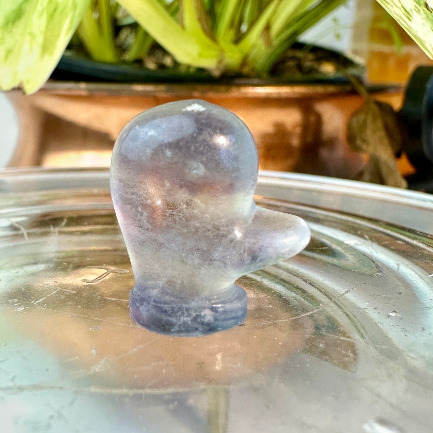 Mini Fluorite Crystal Figurines - Micro Mini Figurines - Natural Crystal Home Decor