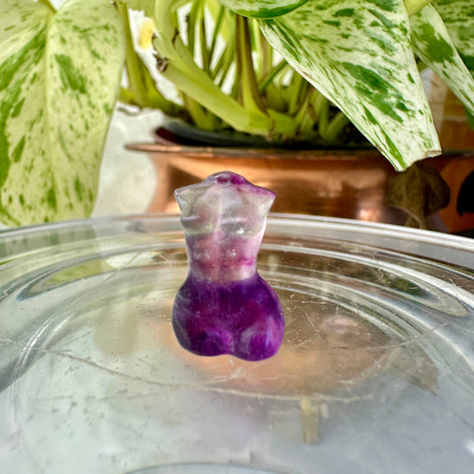 Mini Fluorite Crystal Figurines - Micro Mini Figurines - Natural Crystal Home Decor