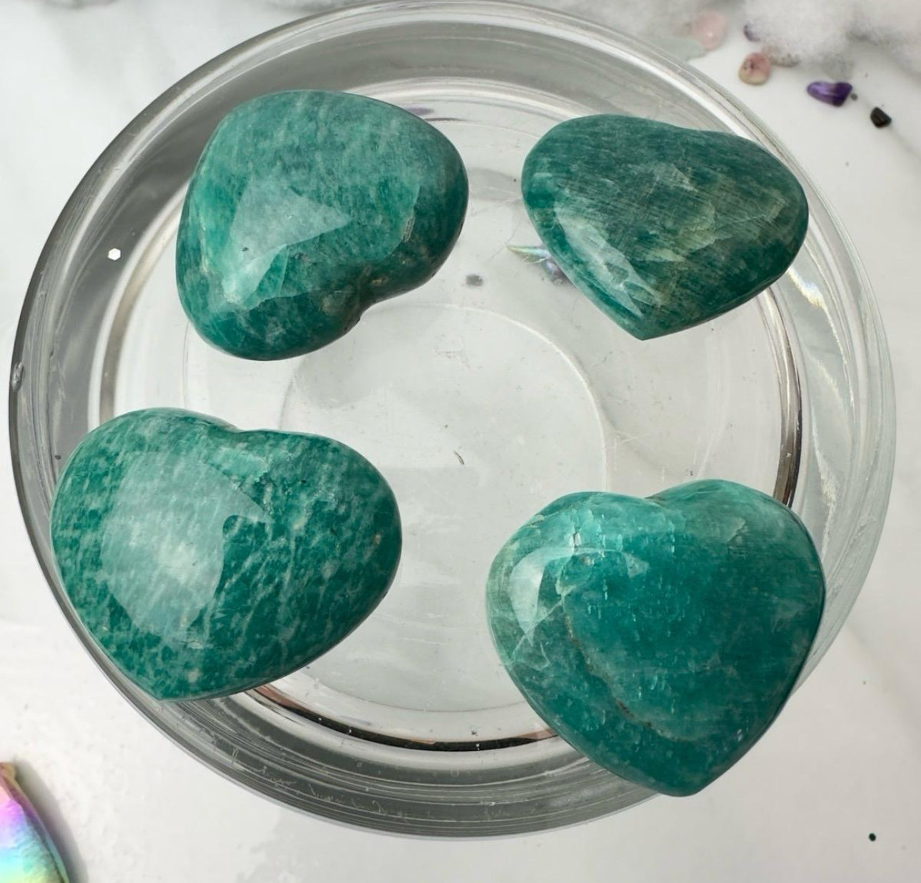 Amazonite Heart - 1 Inch - Imperfect