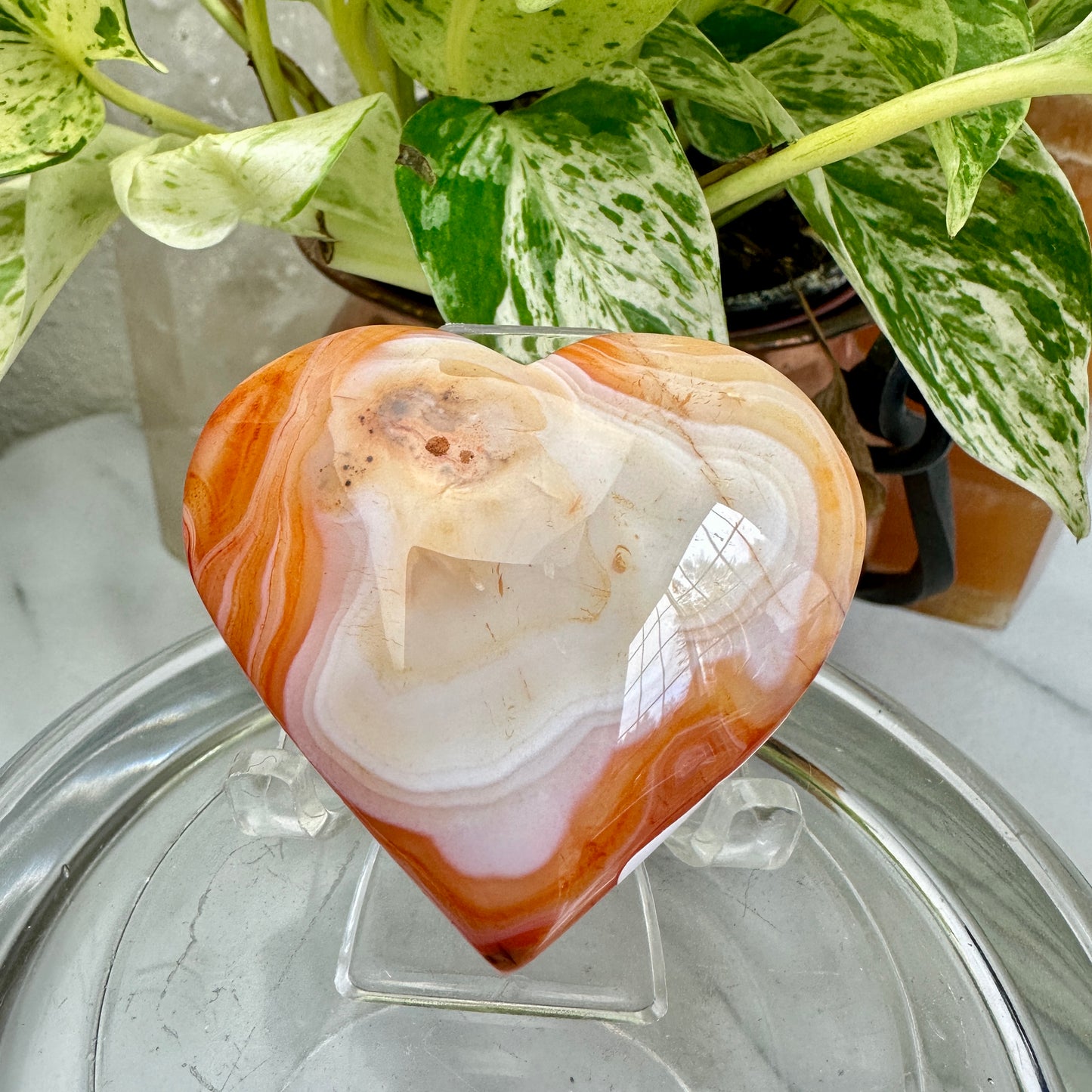 Carnelian Agate Hearts