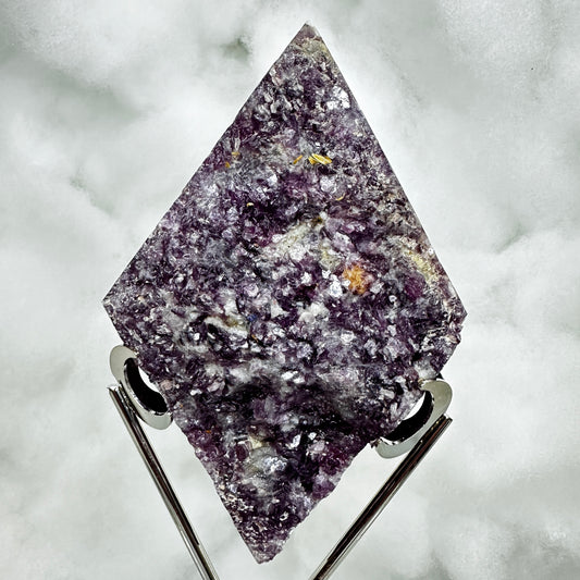 Mica Lepidolite Rhombus with stand - Katie's Mystic Crystals
