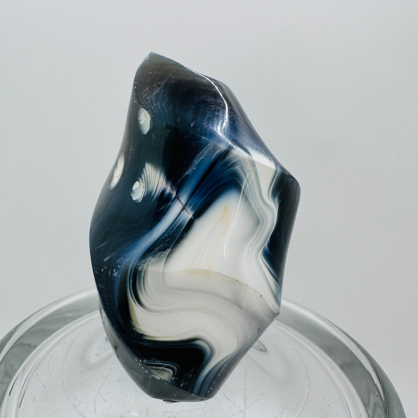 Orca Agate Flames
