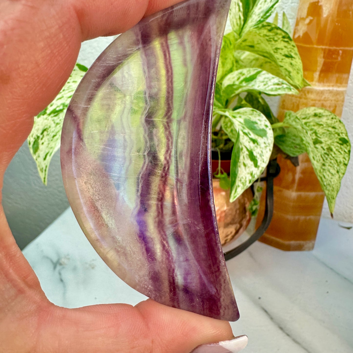 Rainbow Fluorite Bowls — Heart, Moon, Cat
Clarity | Harmony | Spiritual Flow - Katie's Mystic Crystals