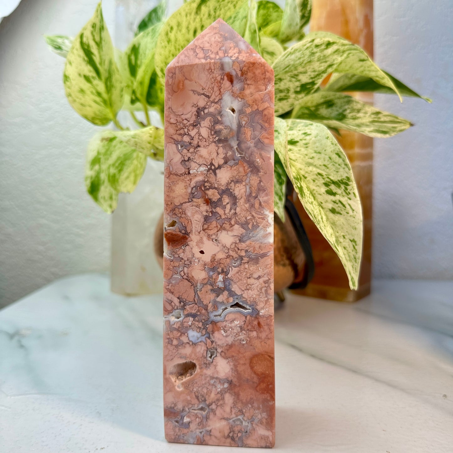 Large Pink Agate Towers — 8 to 8.5 inch
Emotional Strength | Grounding | Soothing Energy
✨ Imperfect & Intuitively Chosen ✨ - Katie's Mystic Crystals