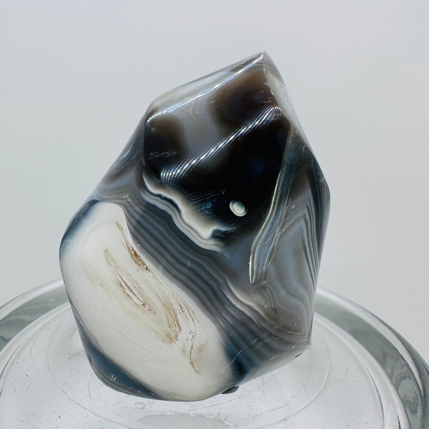 Orca Agate Flames