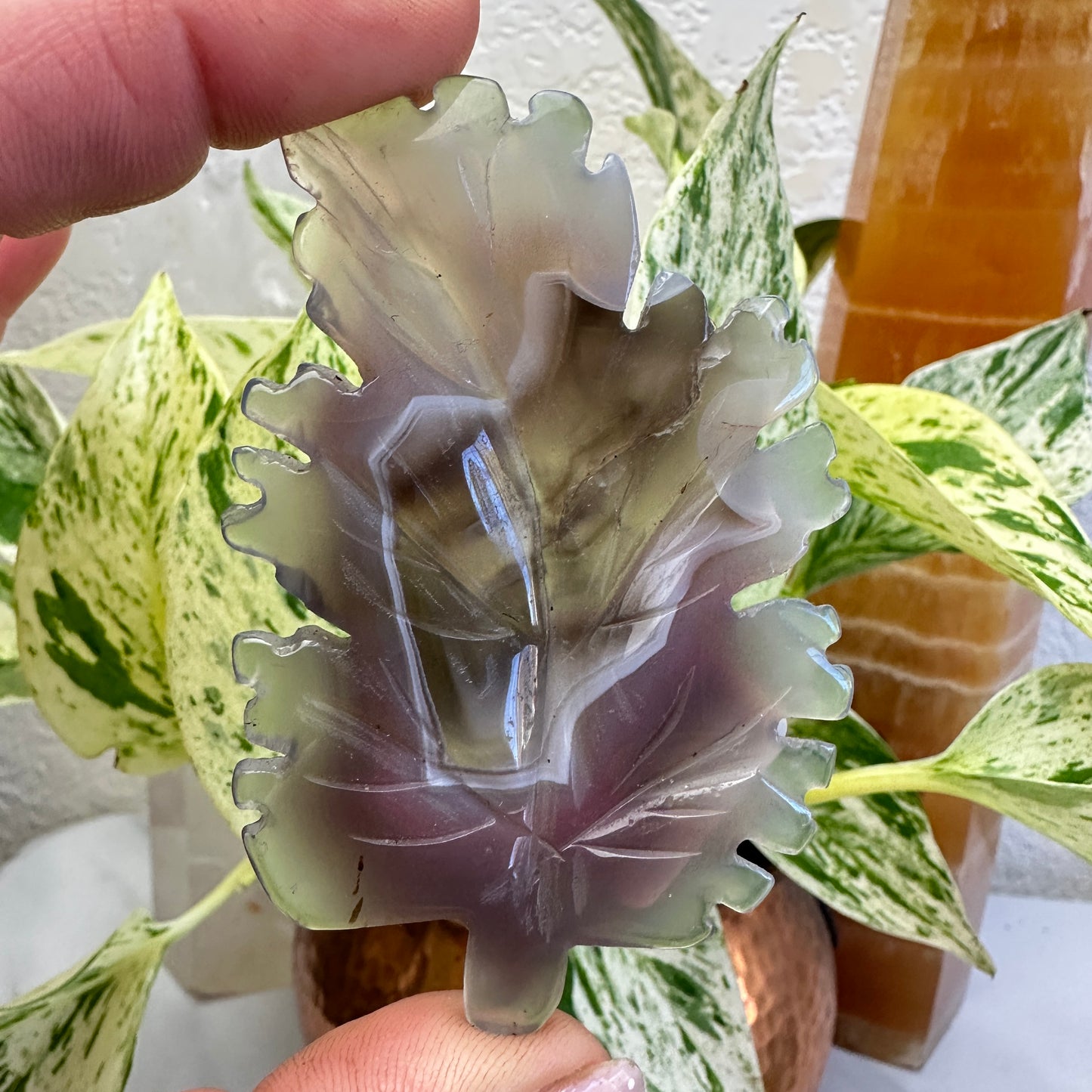 Agate Leaves - You Chose - Katie's Mystic Crystals
