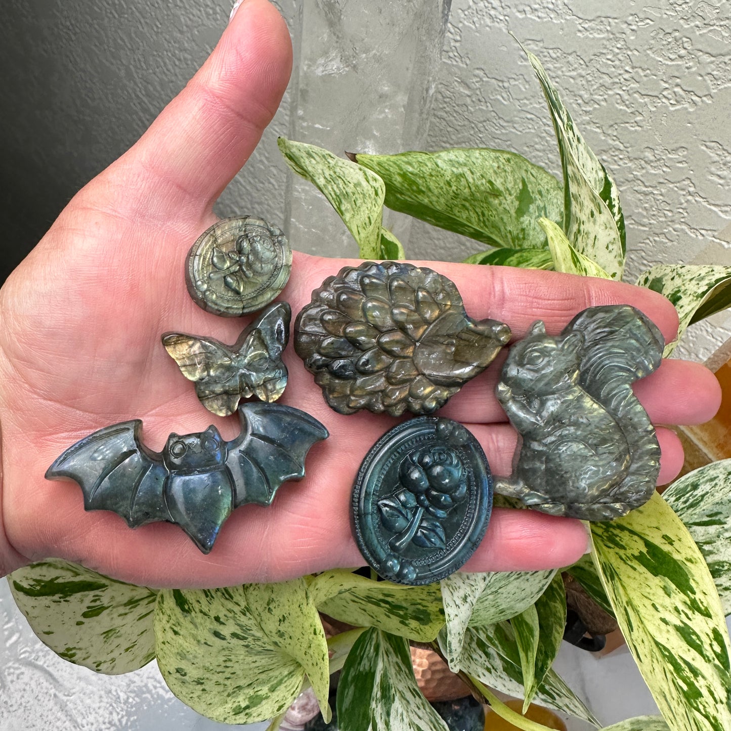 Labradorite Carvings - Katie's Mystic Crystals