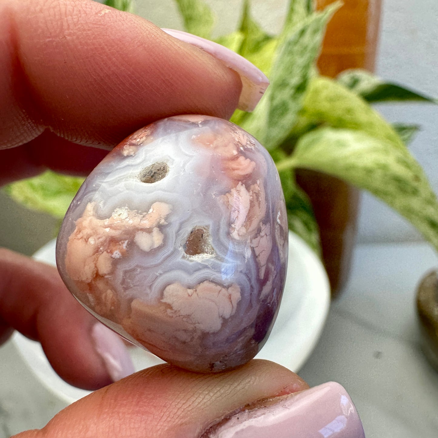 Pink Agate Tumble