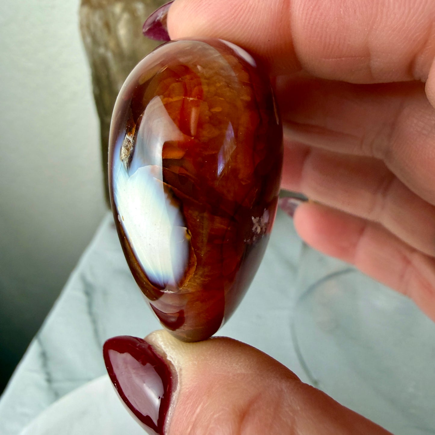 Orca Carnelian Heart