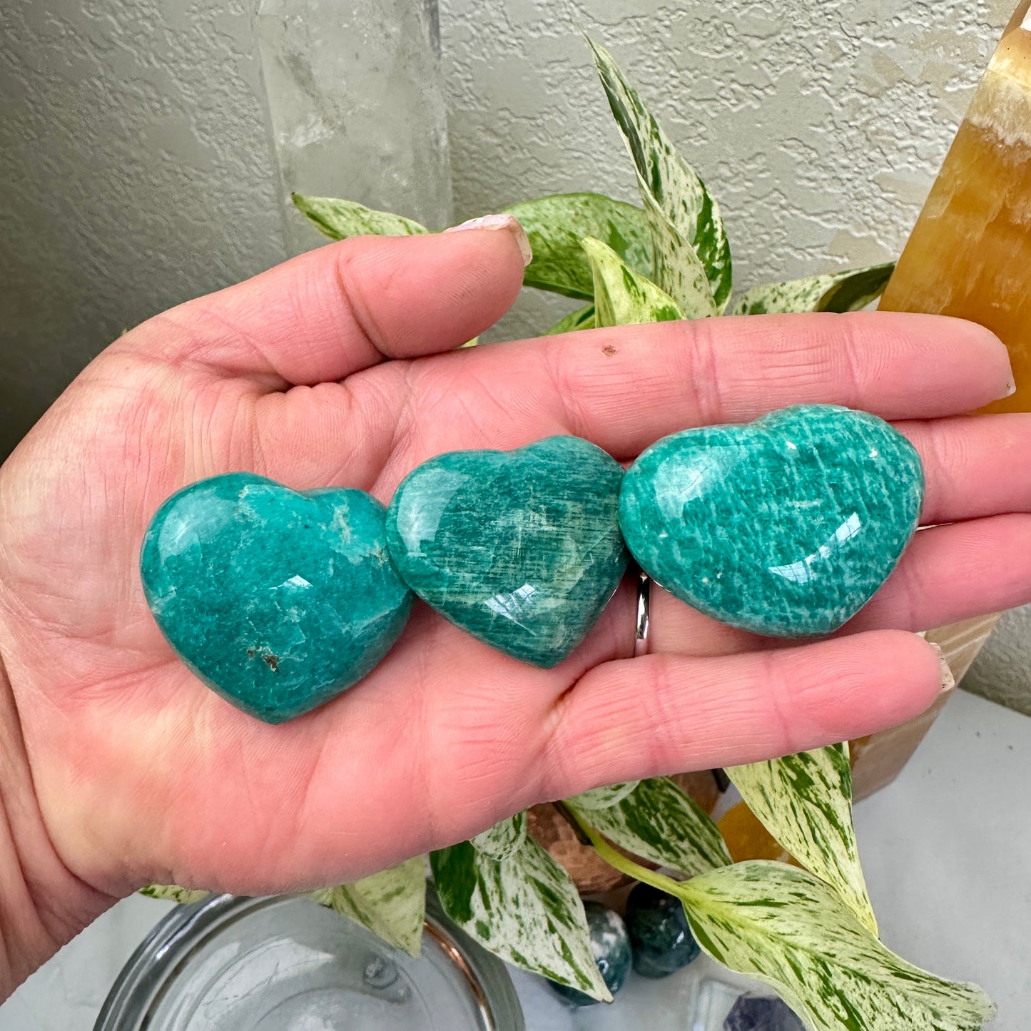 Amazonite Heart - 1 Inch - Imperfect