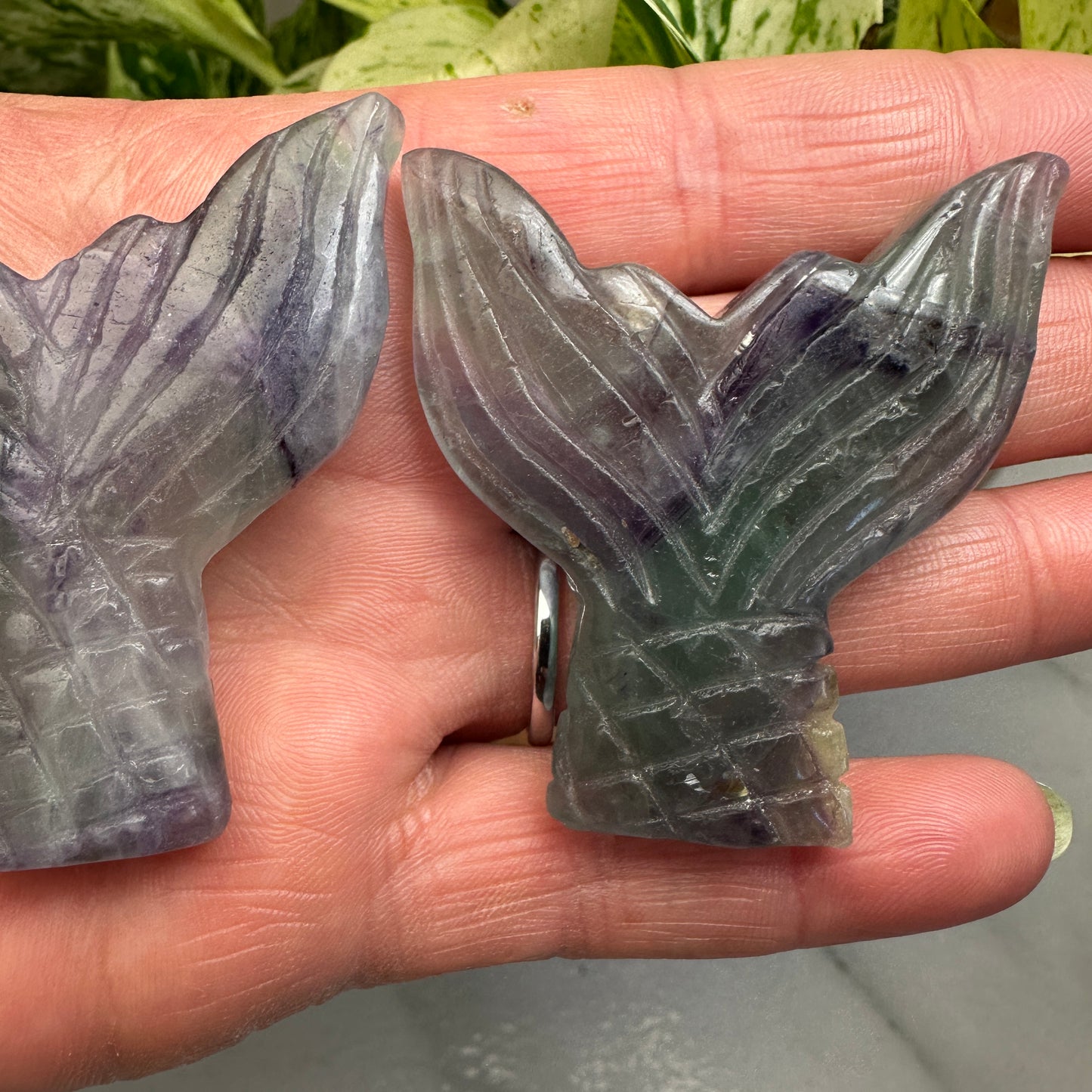 Fluorite Mermaid Tail - 2 inch - Katie's Mystic Crystals