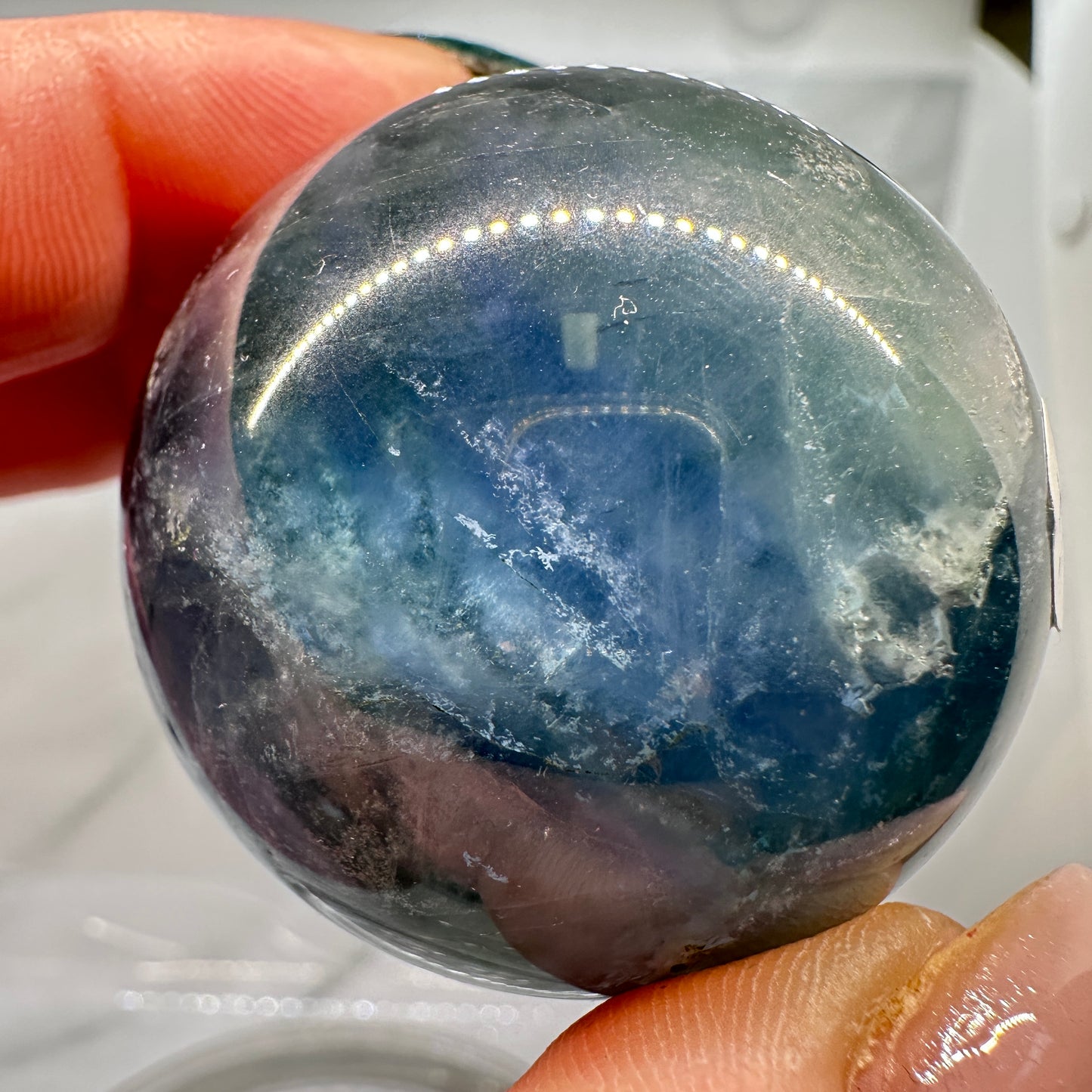 Blue Fluorite Sphere - Katie's Mystic Crystals
