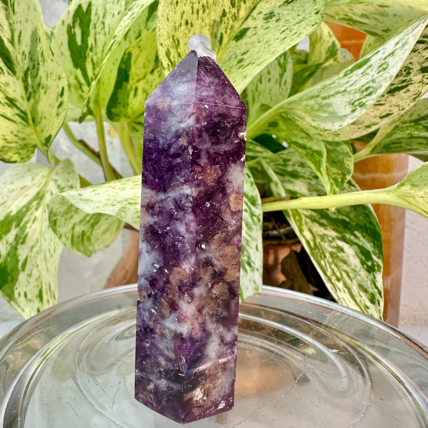 Lithium Mica & Pink Tourmaline Point — 3 inch
Emotional Healing | Self-Love | Gentle Balance