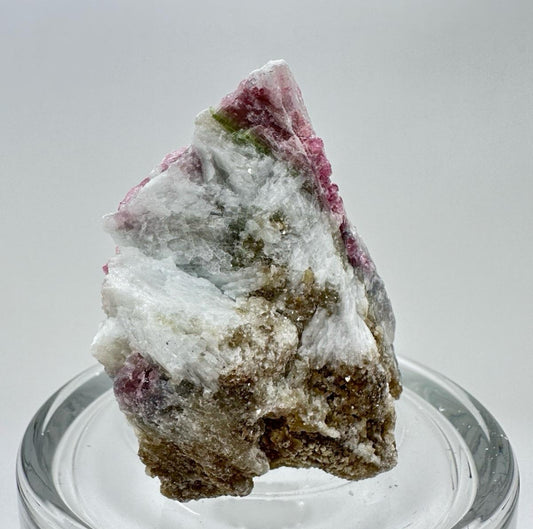 Rubelite with Aquamarine and Gold Mica