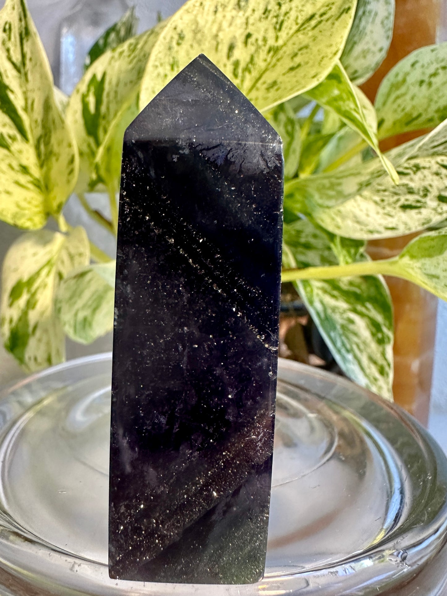 Pyrite in Fluorite Raw Edge Tower — B
2.7 in tall × 1.3 in wide × 1 in thick | 5.4 oz
Abundance | Clarity | Empowered Focus - Katie's Mystic Crystals