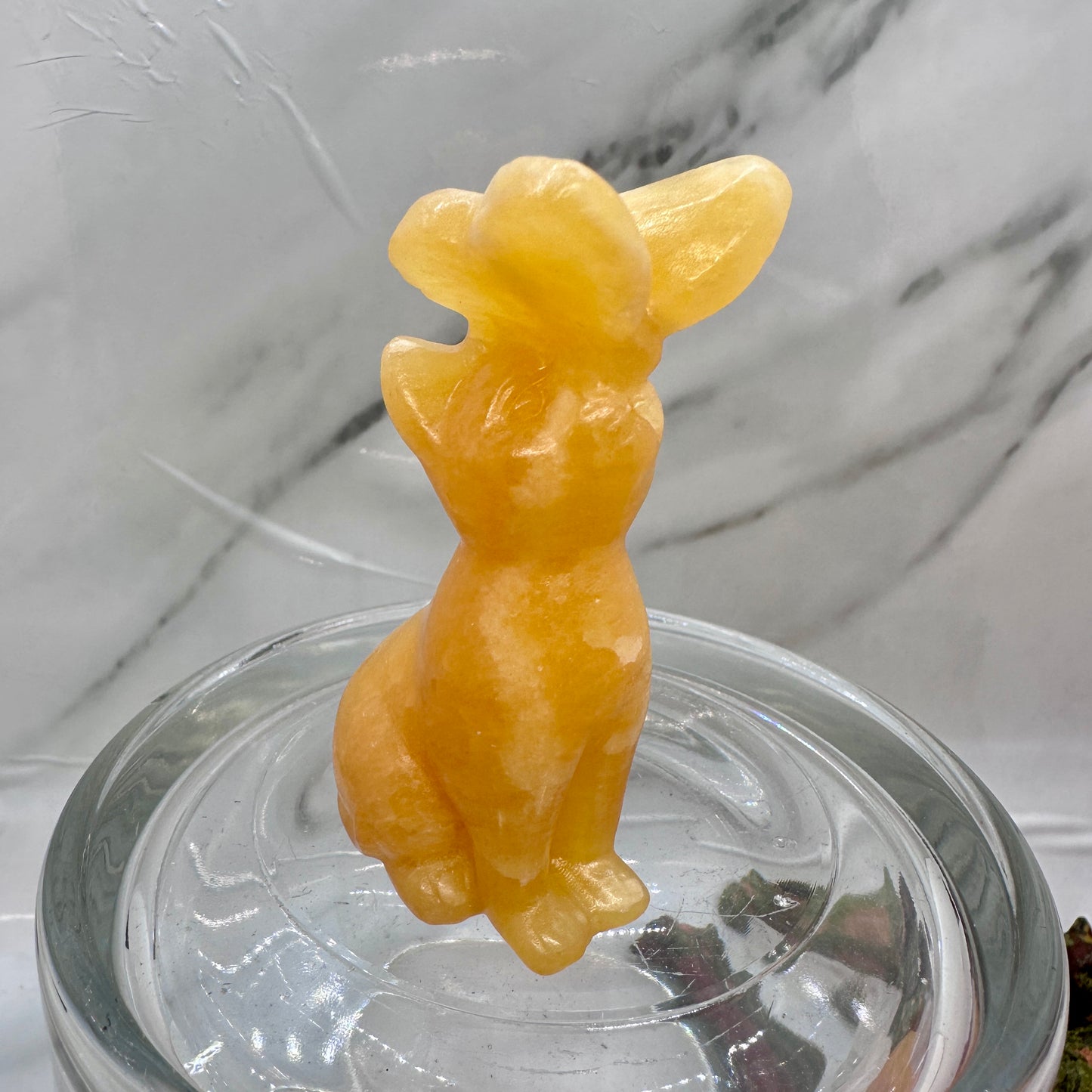 3in Crystal Cat with Butterfly - Katie's Mystic Crystals