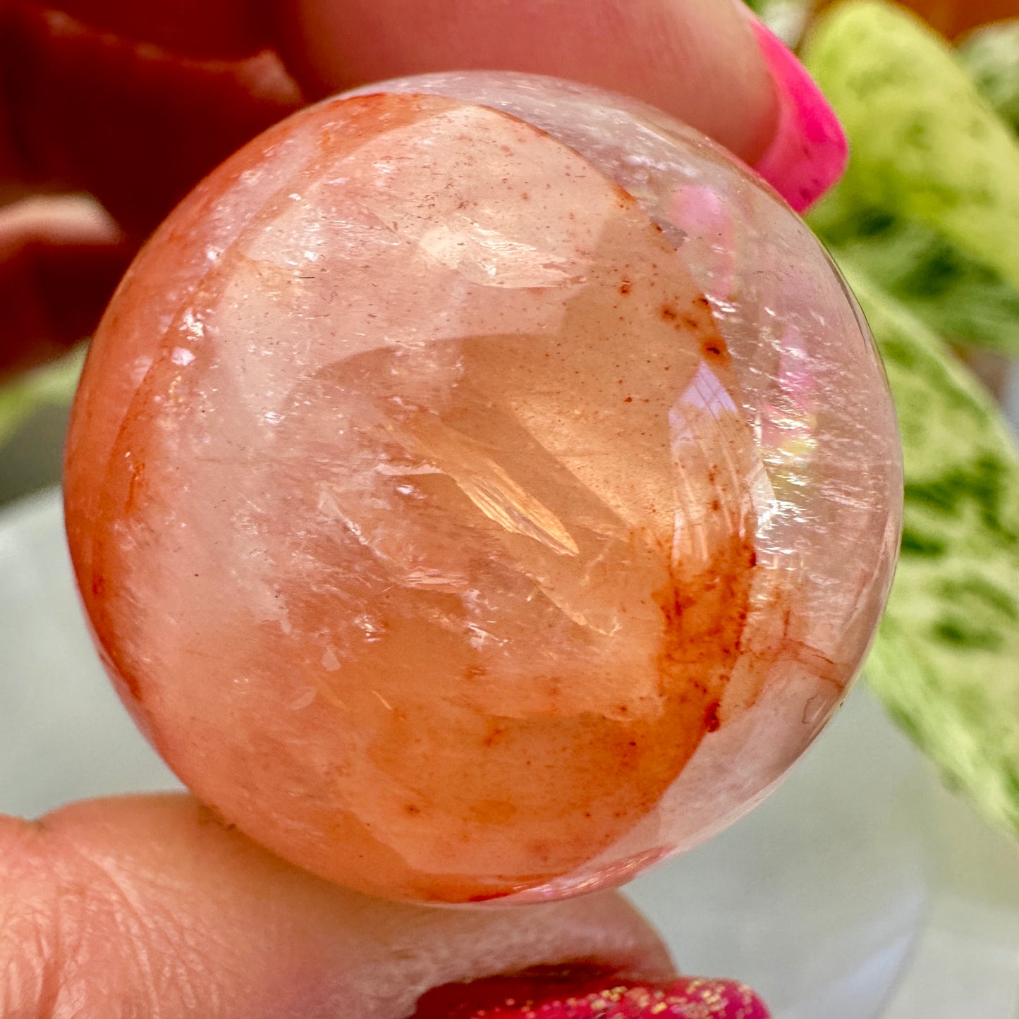 30mm Fire Quartz Sphere