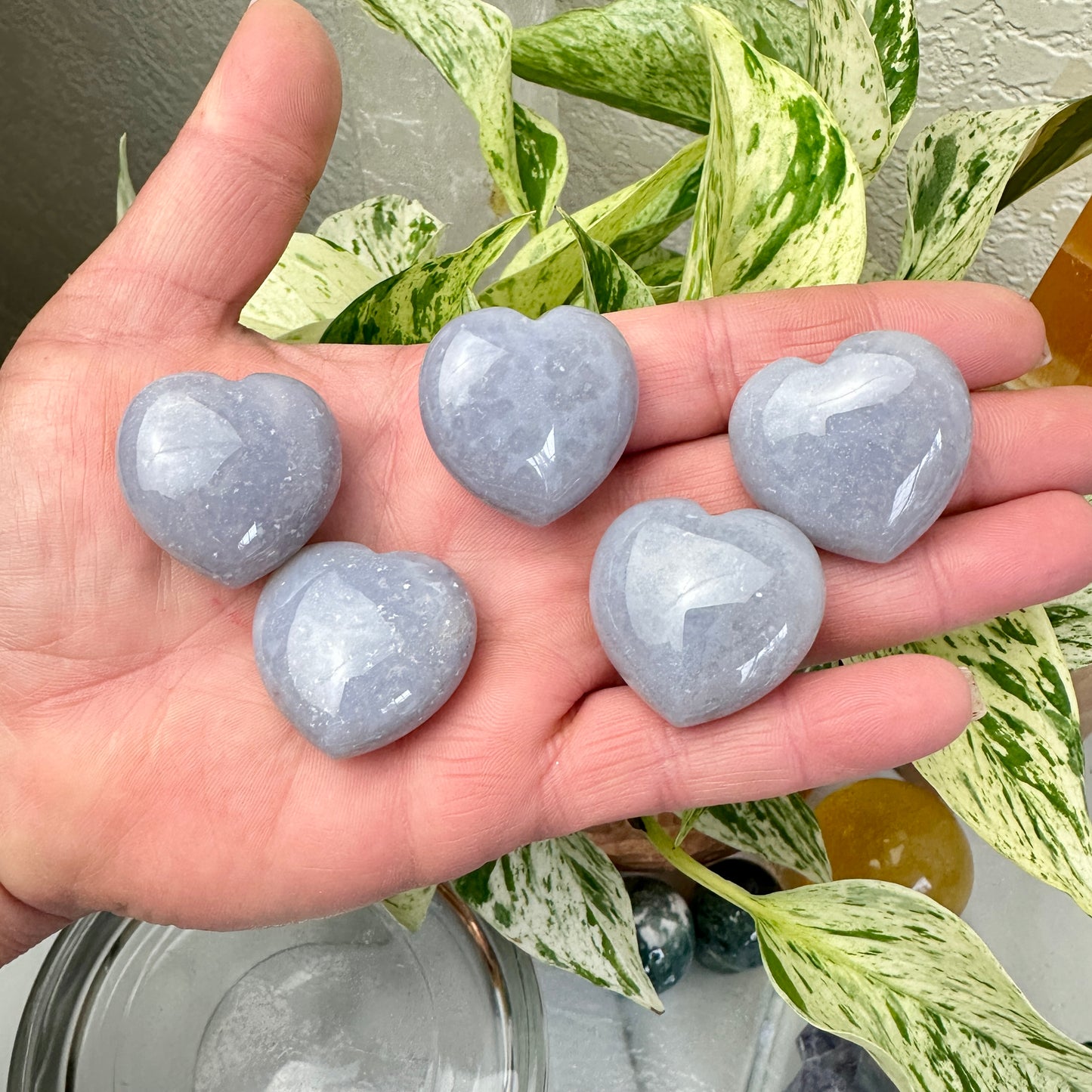 Grape Agate Heart - 1 inch