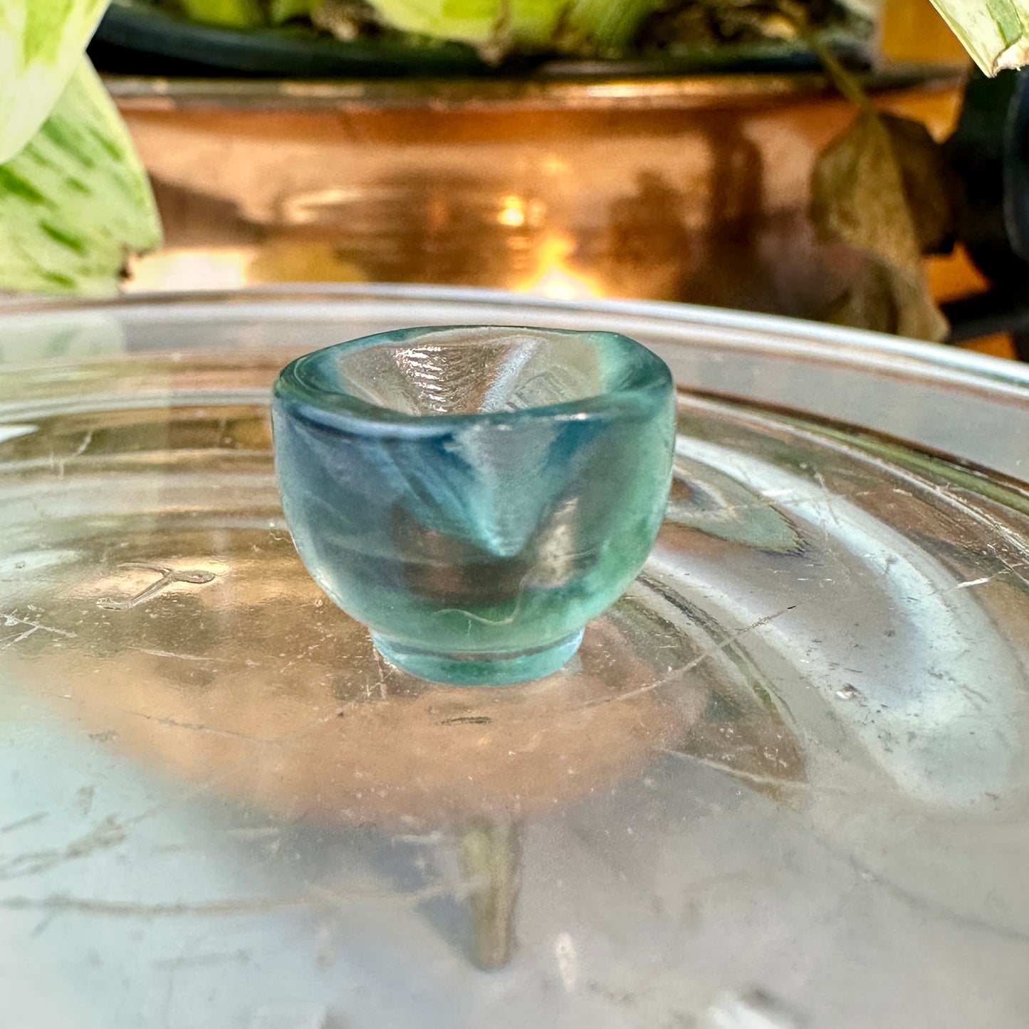 Mini Fluorite Crystal Figurines - Micro Mini Figurines - Natural Crystal Home Decor