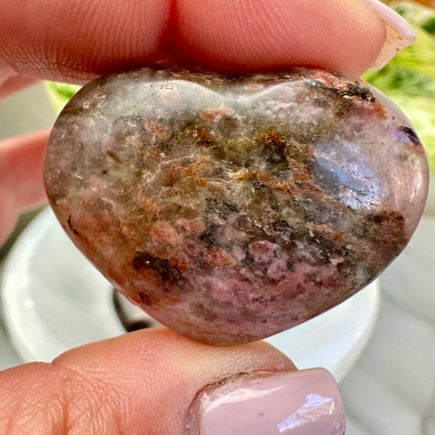 Imperfect Rhodonite Hearts - Intuitive Pick