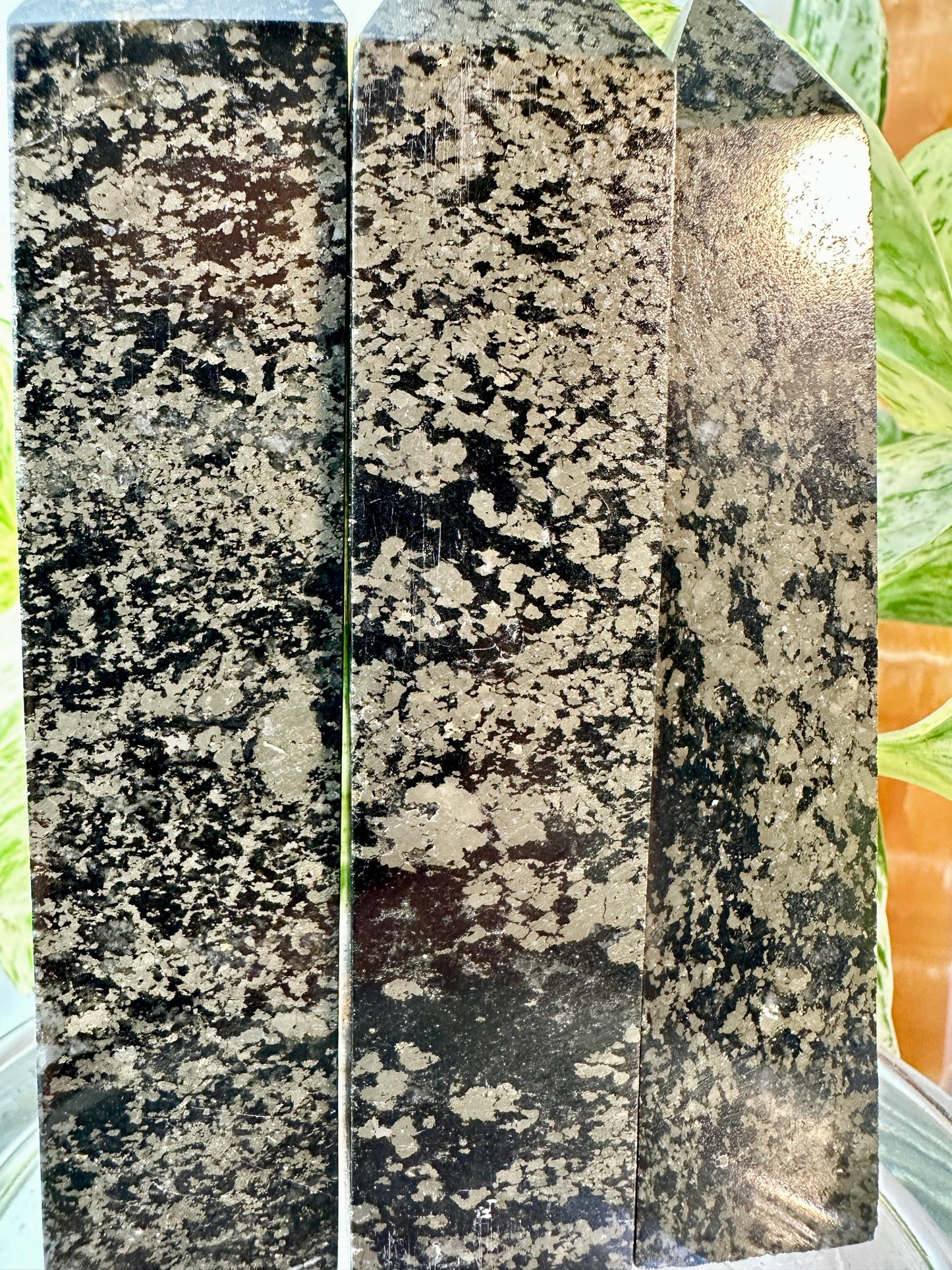 Black Pyrite Towers — 4.5 to 4.8 inch (Imperfect)
Protection | Manifestation | Confidence