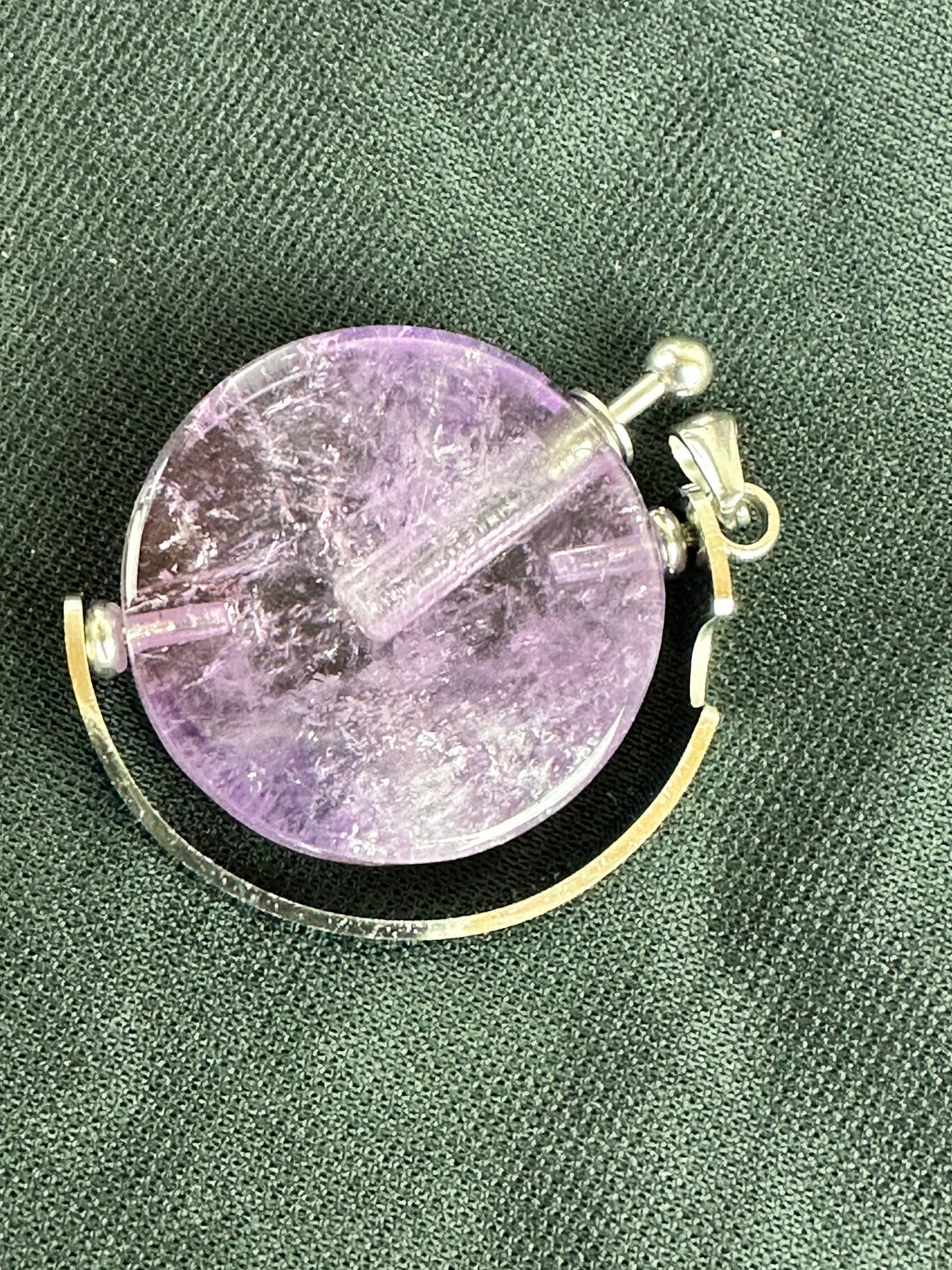 Gorgeous High Quality Amethyst Bottle Pendant (A) purple, protection, motivation, balance, spell bottle, bottle necklace, perfume bottle