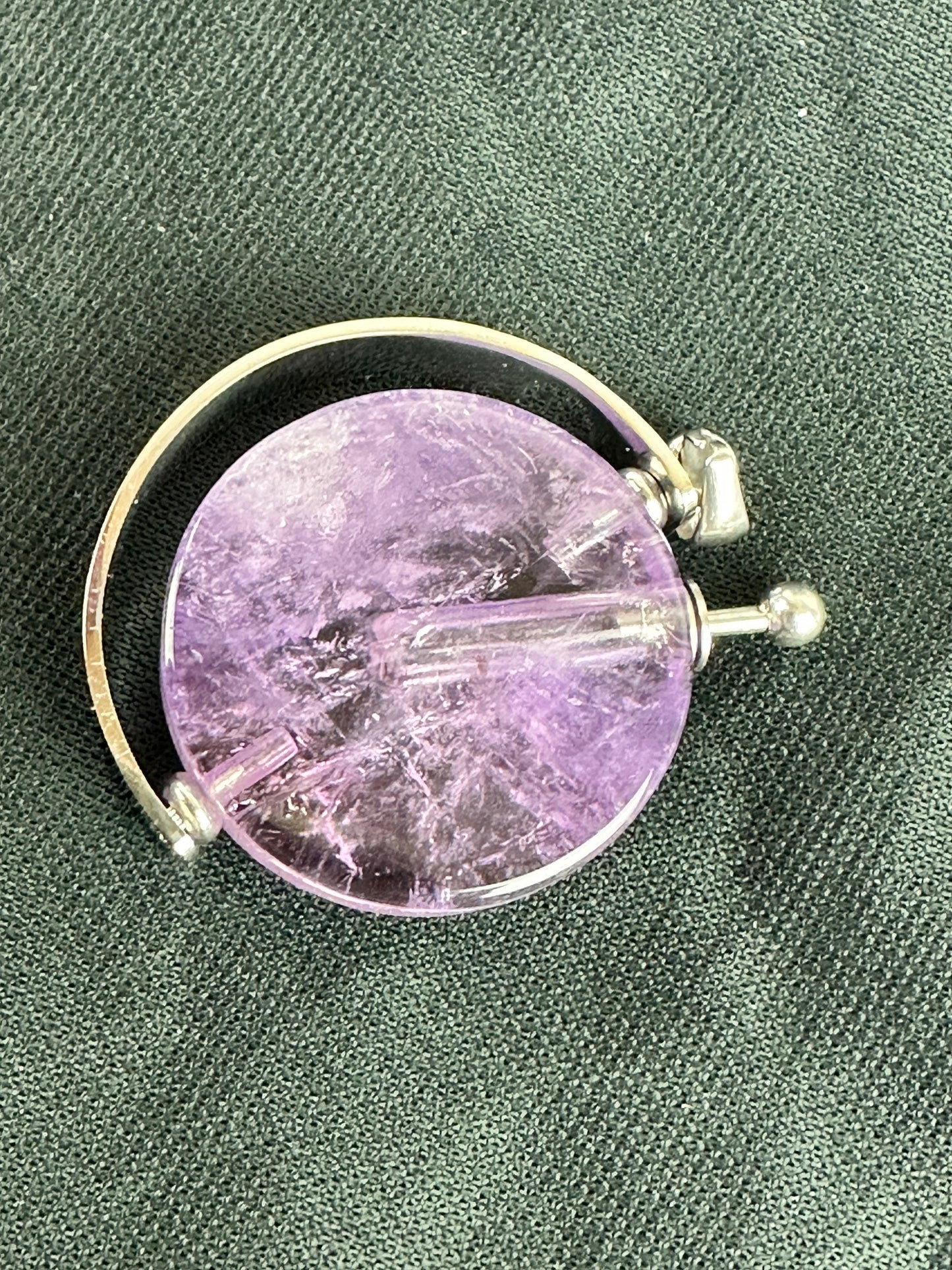 Gorgeous High Quality Amethyst Bottle Pendant (A) purple, protection, motivation, balance, spell bottle, bottle necklace, perfume bottle
