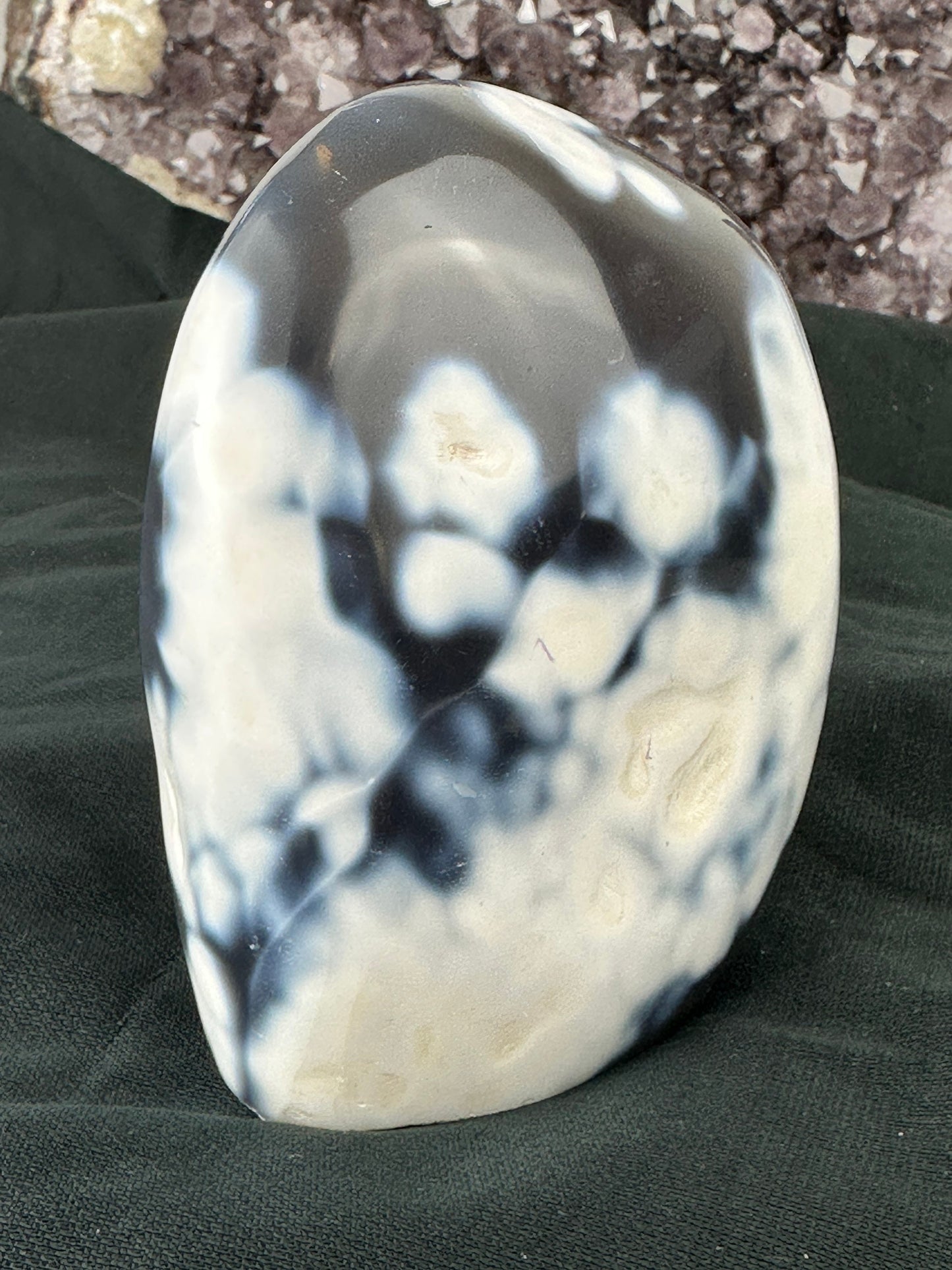 Stunning Strong Banded Orca Agate Freeform 1lb 6.7oz (C) agate banding, orca, Forgiveness Stone, Heart - Katie's Mystic Crystals