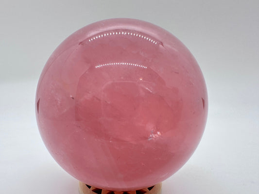 Star Rose Quartz Sphere 61mm (B) High Quality-6 Star Rose Sphere-Love Stone-Natural Star Rose Quartz-Rose Quartz-Healing Stones-Chakra Stones - Katie's Mystic Crystals