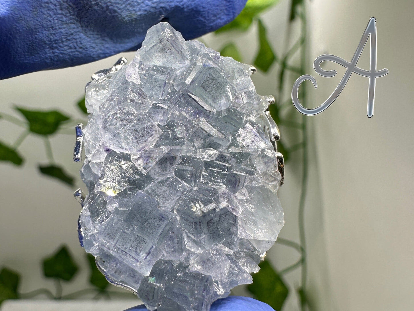 Yaogangxian Ice Blue Fluorite Pendant, You Chose, Cubic Fluorite, American Seller, Crystals, Blue Fluorite Specimen, Fluorite Pendant, Gift