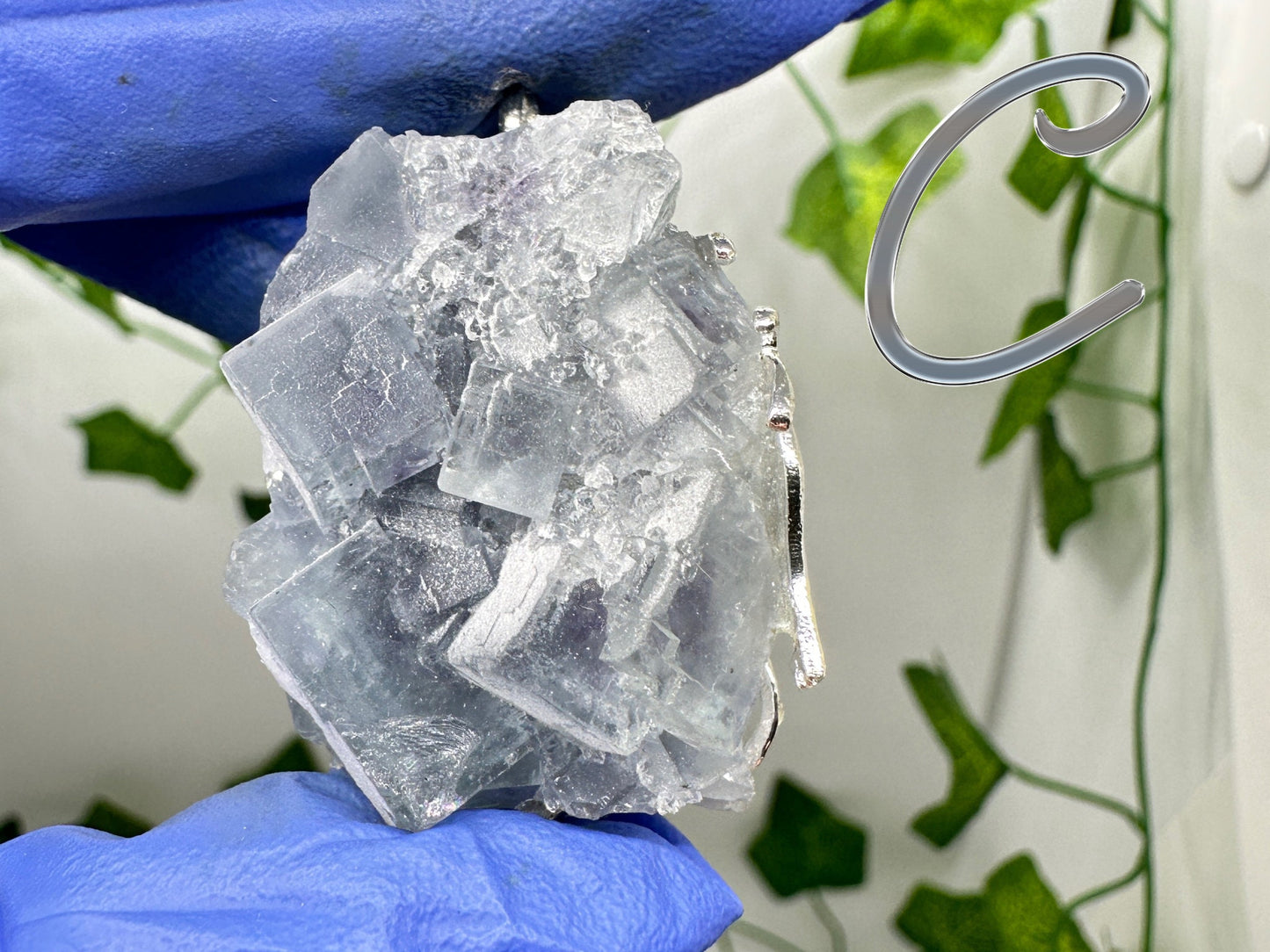 Yaogangxian Ice Blue Fluorite Pendant, You Chose, Cubic Fluorite, American Seller, Crystals, Blue Fluorite Specimen, Fluorite Pendant, Gift