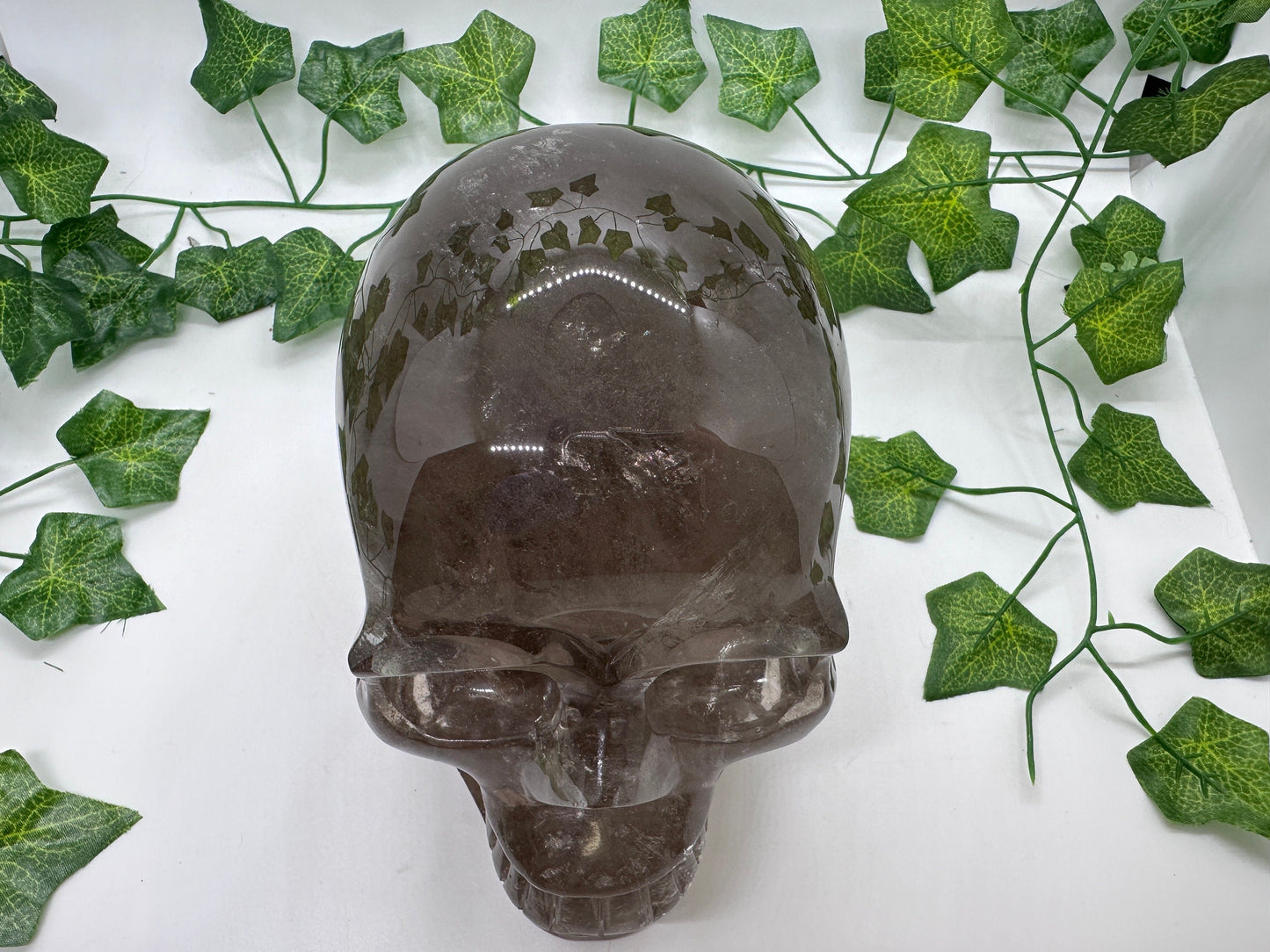 7lb High Quality Smoky Quartz Skull(A) Skull Decor, Natural Crystal Skull, Hand Carved Skull, Crystal Skull, Reiki Healing Statue collection