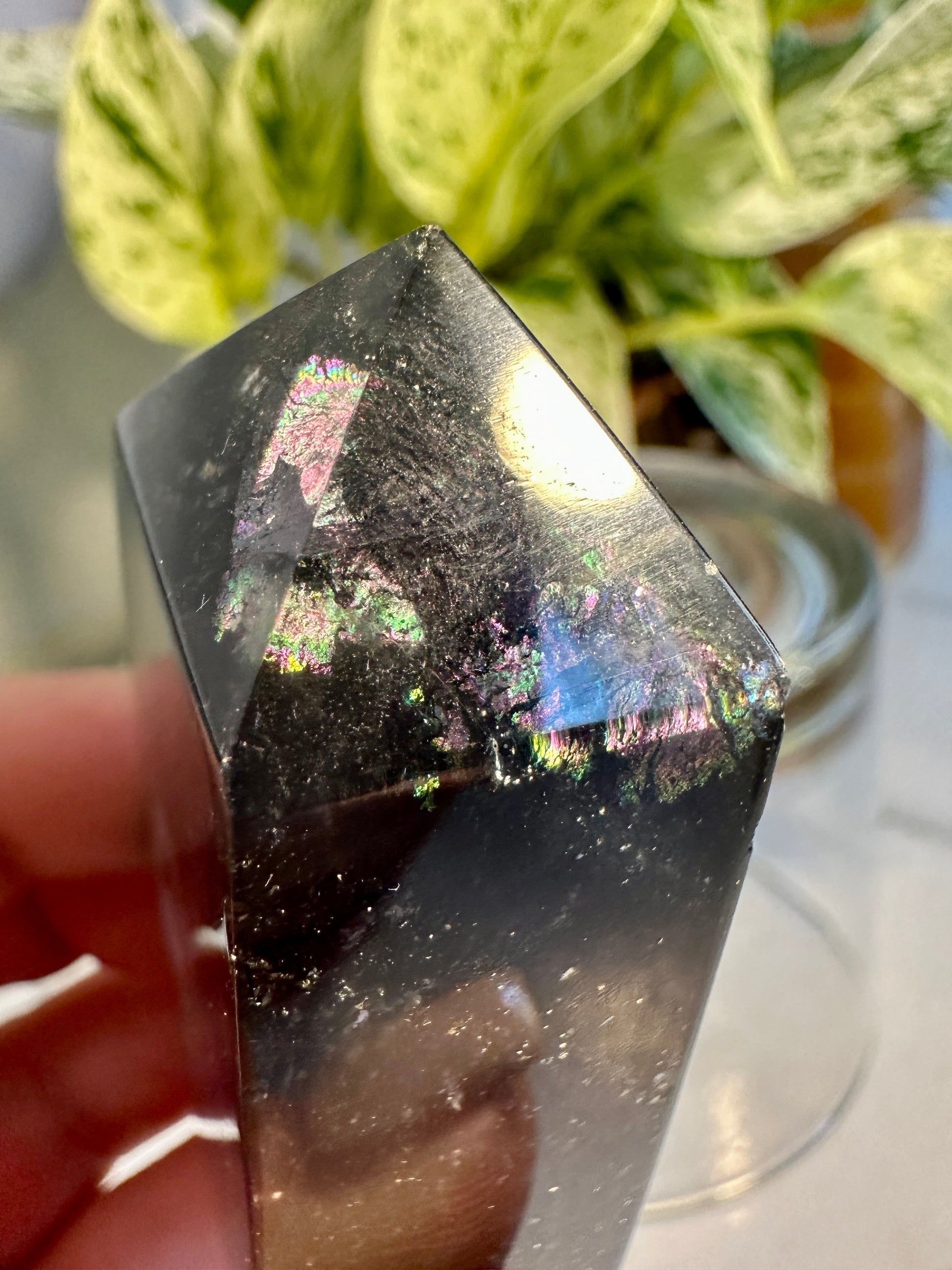 Pyrite in Fluorite Raw Edge Tower — B
2.7 in tall × 1.3 in wide × 1 in thick | 5.4 oz
Abundance | Clarity | Empowered Focus - Katie's Mystic Crystals