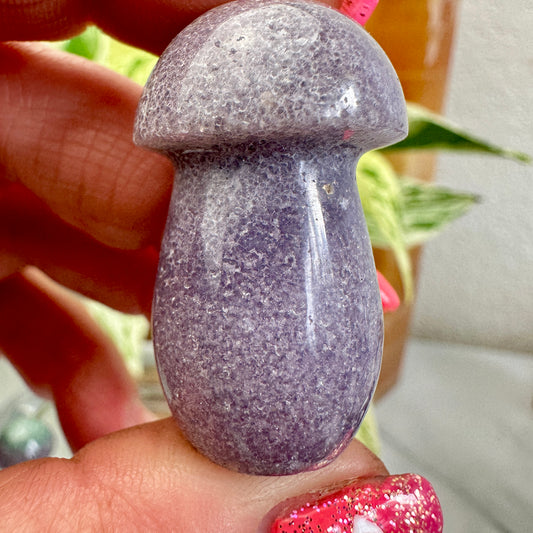 Grape Agate Mushrooms - Katie's Mystic Crystals