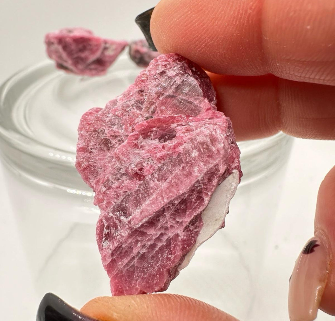 Raw Gemmy Rhodonite