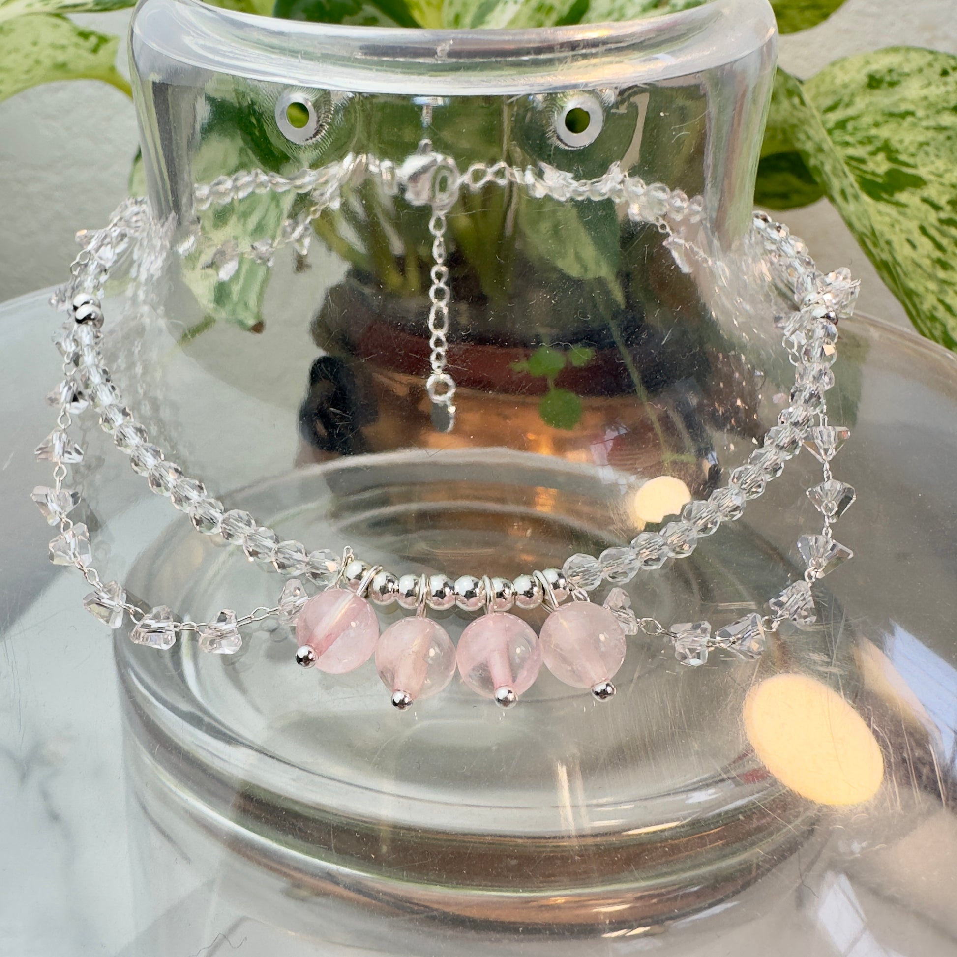 Whimsical Fairy Crystal Anklets — Adjustable | Choose Your Crystal - Katie's Mystic Crystals