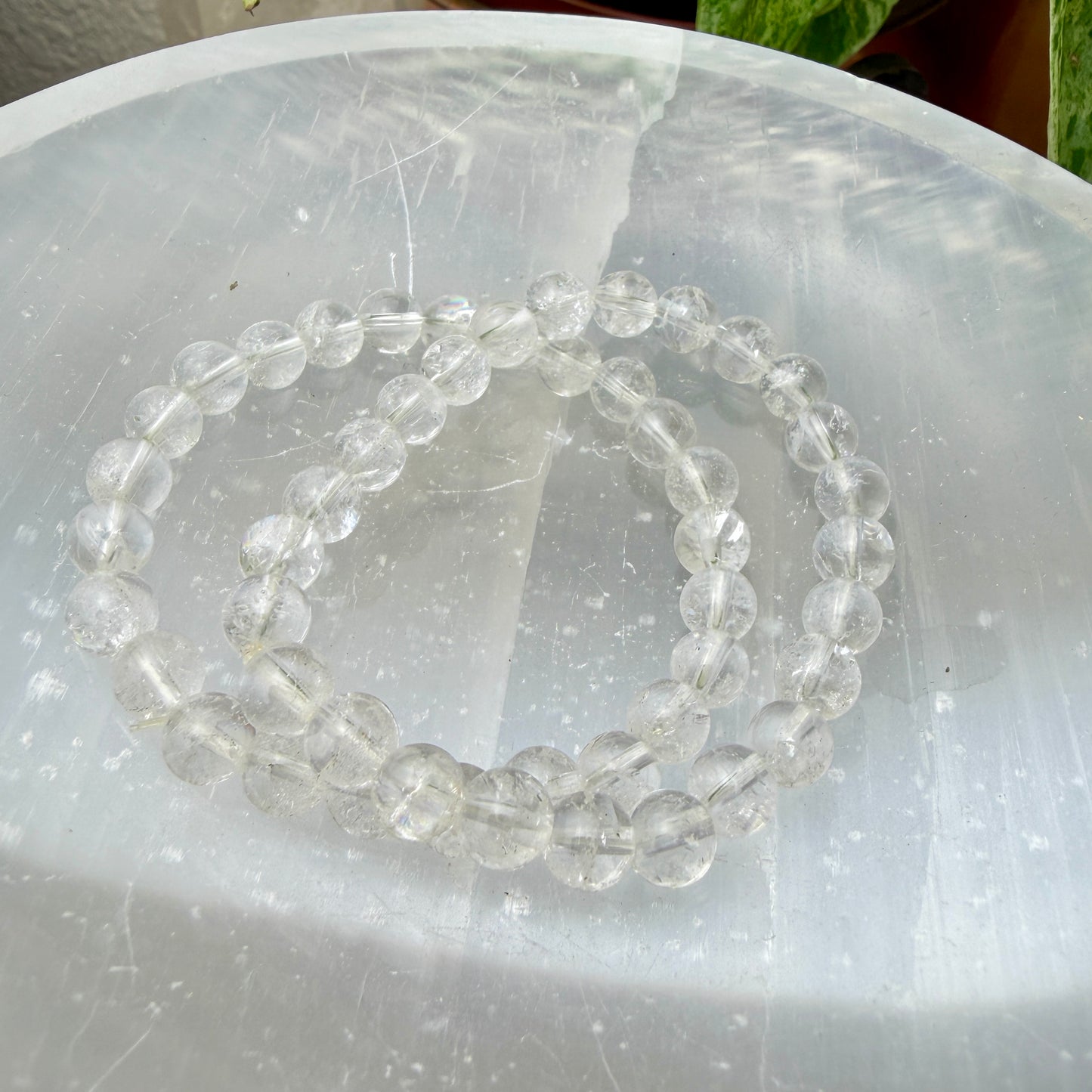 7–8mm Crystal Bead Bracelets – Genuine Gemstones