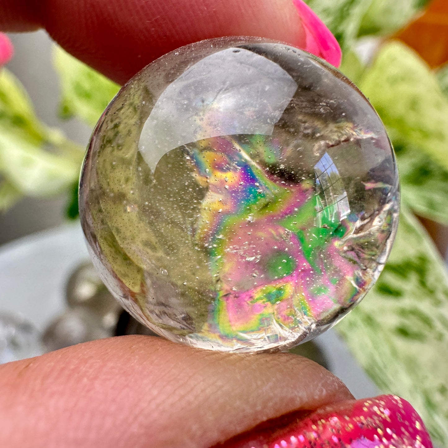 Smoky and Clear Quartz Spheres