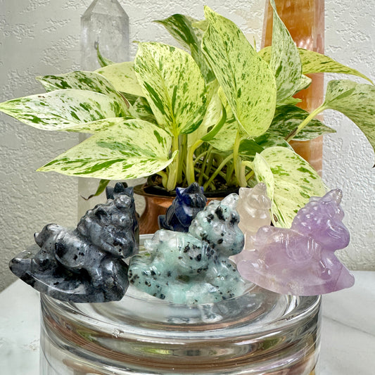 Mini Crystal Unicorn Rocker - 1.6 inch - Katie's Mystic Crystals