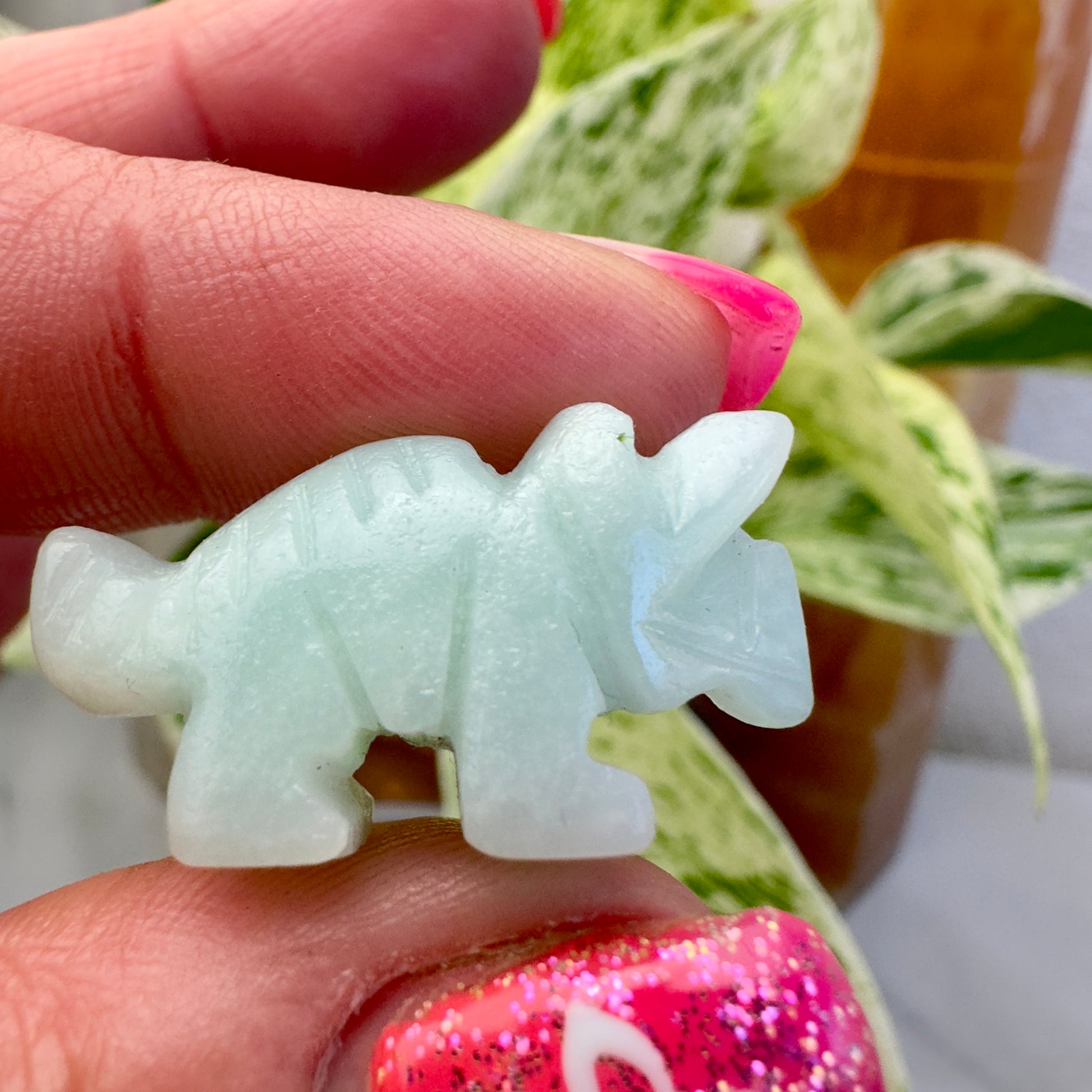 Tiny Caribbean Calite Triceratops - Katie's Mystic Crystals