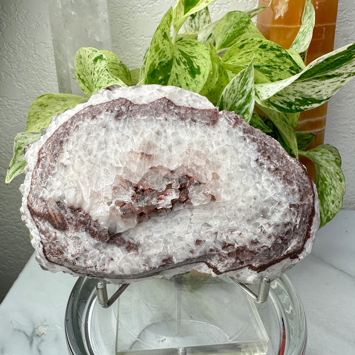 Phantom Calcite with Hematite Inclusions — 1 lb Collector’s Specimen
