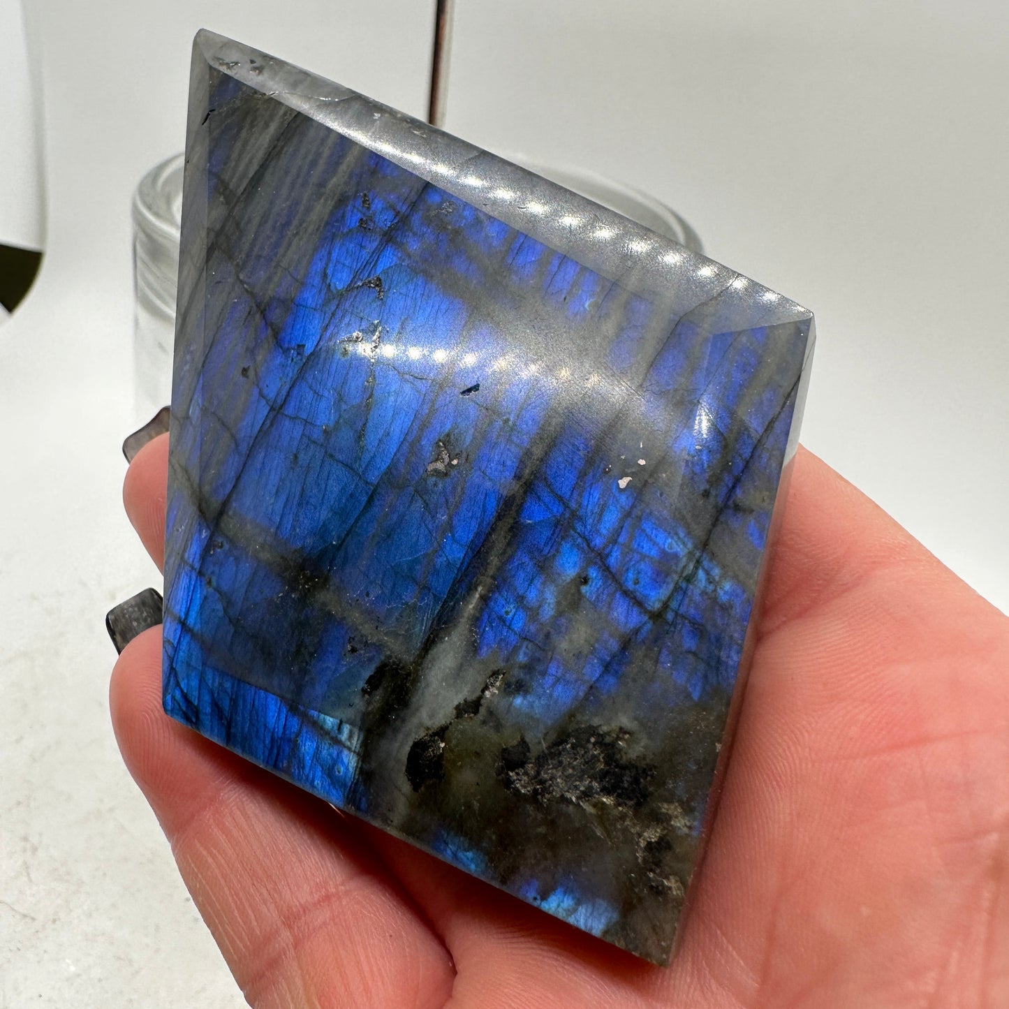 Labradorite Rhombus with Stand