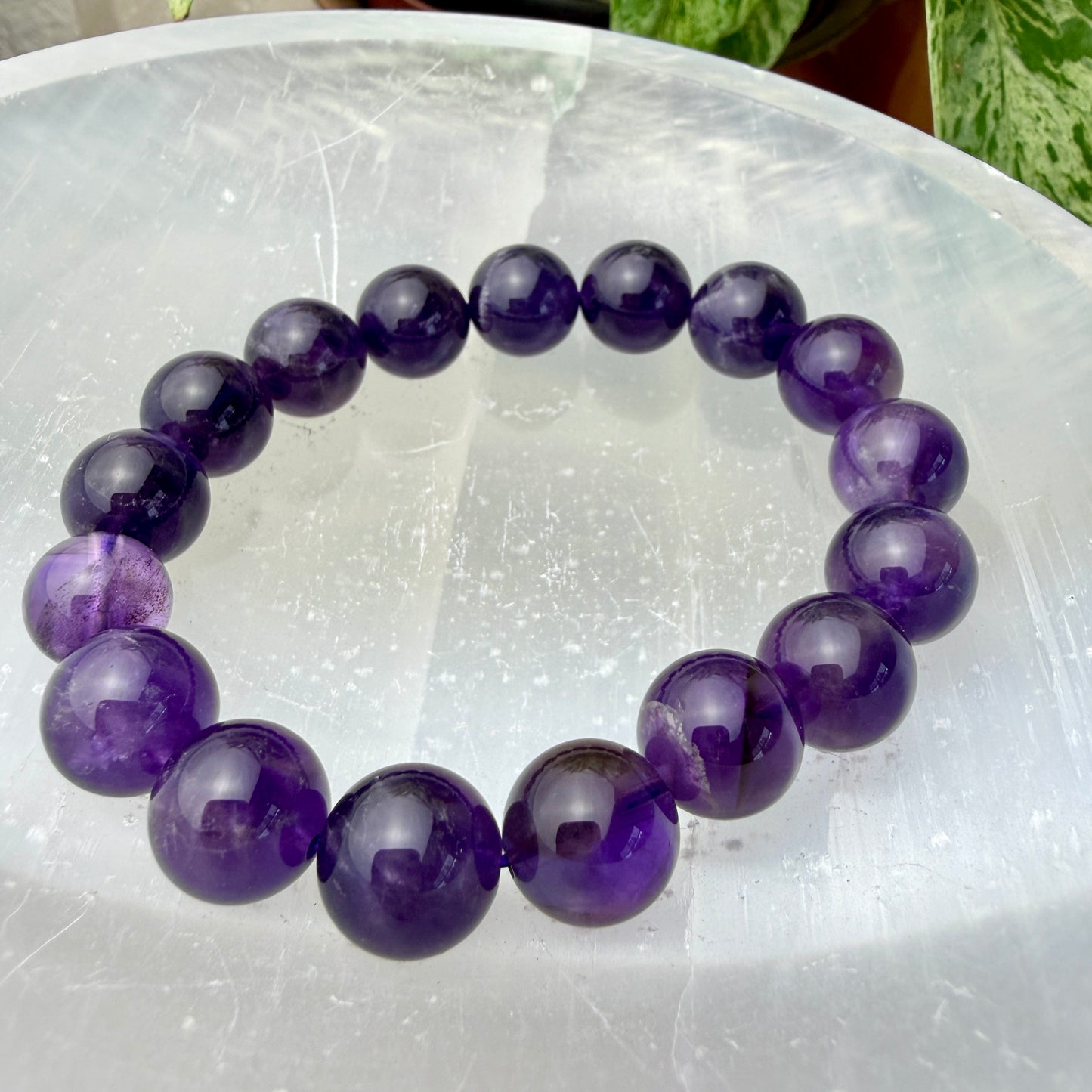 9–16mm Crystal Bead Bracelets – Genuine Gemstones