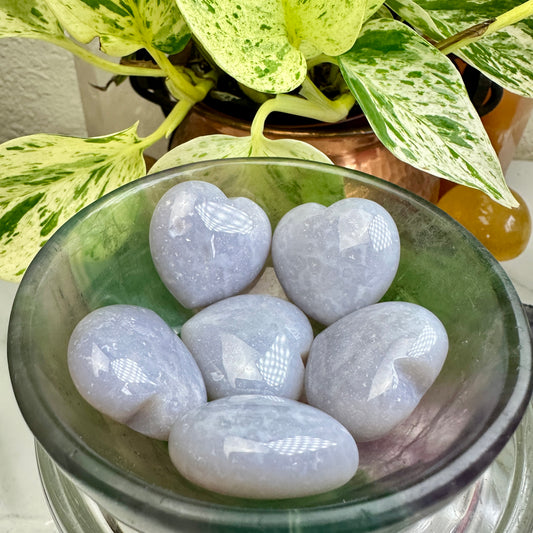 Grape Agate Heart - 1 inch