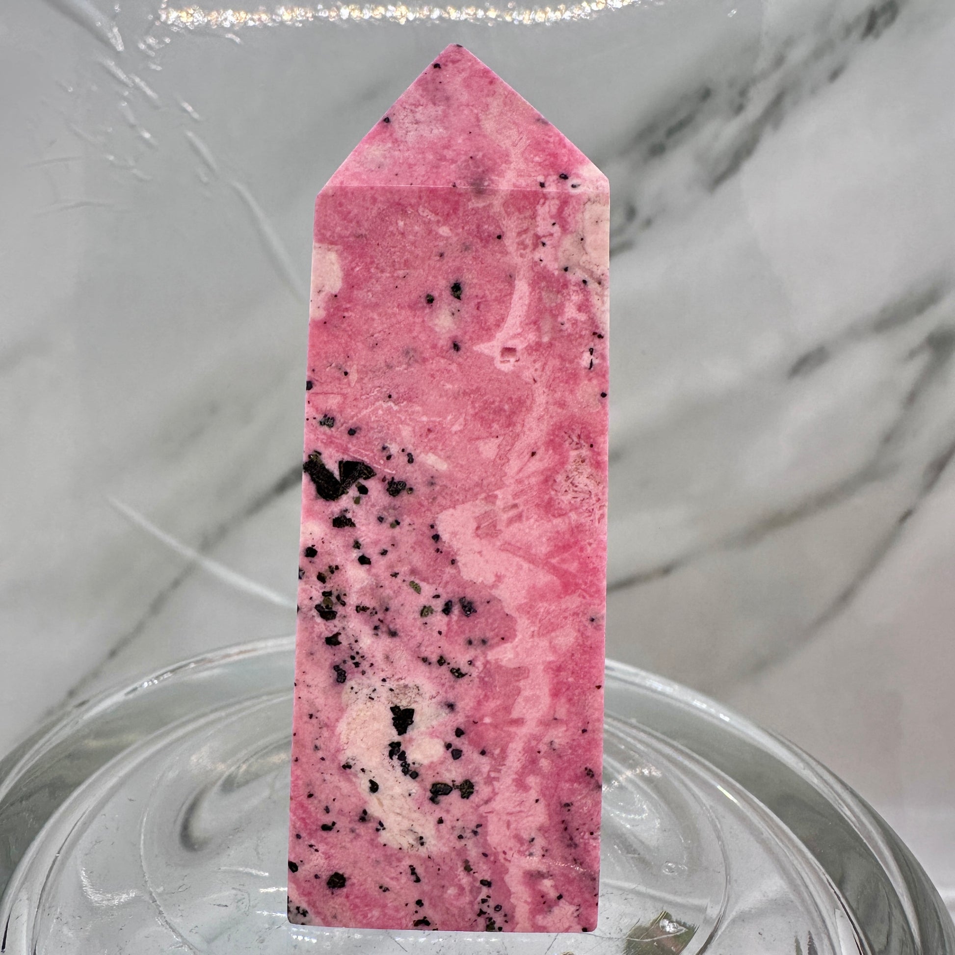 Peruvian Rhodonite Tower - Katie's Mystic Crystals
