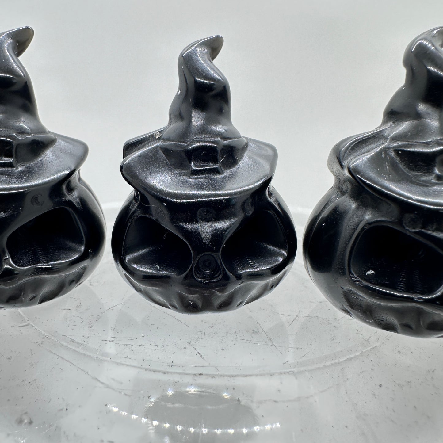 Black Obsidian Jack O Lantern